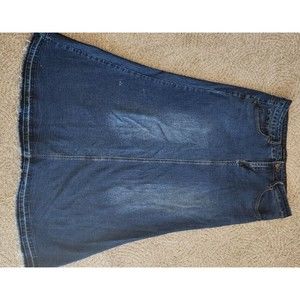 Inherit long denim maxi skirt size 12